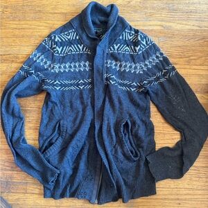 BUFFALO zip up cadigan. FAIRISLE